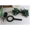 Image 4 : Christmas Lights with Bulbs - Untested, Magnifying Glass, Misc.
