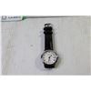 Image 2 : Frederique Constant Watch w/Leather Strap (running in box)