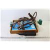 Image 1 : Wooden Drawer - w/ Rain Gauge - Horse Harness - (2) Carburetor Repair Kits