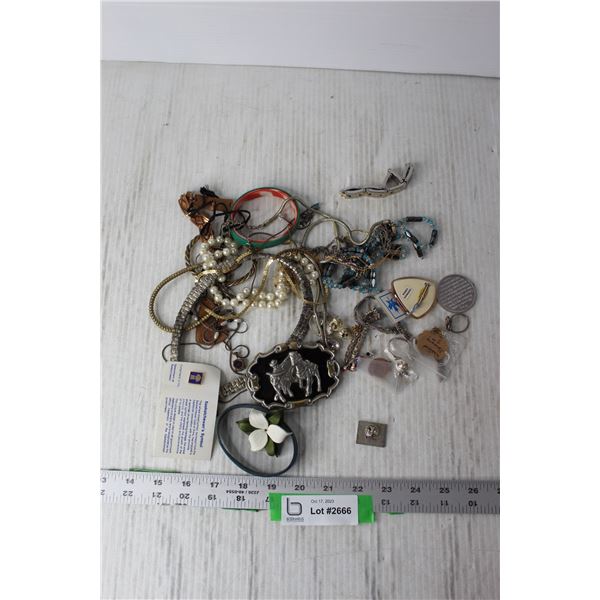 Belt Buckle, Assorted Jewelry