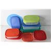 Image 4 : (9) Assorted Refrigerator Containers - One is Tupperware