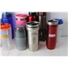 Image 4 : (16) Assorted Water Bottles and Travel Mugs