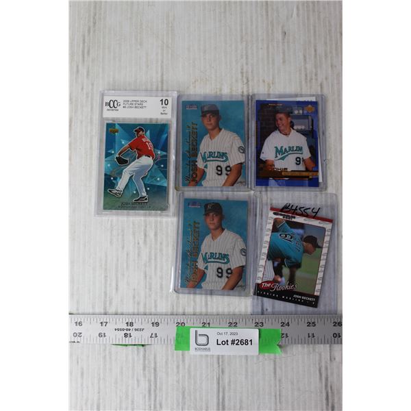 (5) MLB Josh Beckett Trading Cards - RCs Plus 2006 Future Stars #9 BCCG 10