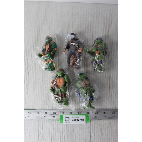 Set of 5 Teenage Mutant Ninja Turtle Toys