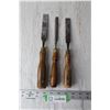 Image 1 : (3) Wood Chisels