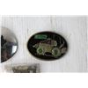 Image 3 : (3) Belt Buckles - Tractor, Cross