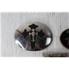 Image 4 : (3) Belt Buckles - Tractor, Cross