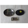 Image 5 : (3) Belt Buckles - Tractor, Cross
