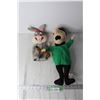 Image 1 : Stuffed Mr. Magoo? and Bugs Bunny Puppet