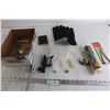 Image 1 : 2010 Bookmark Calendar, (5+) Mini Hot Glue Sticks, (2) Gloves, Misc.