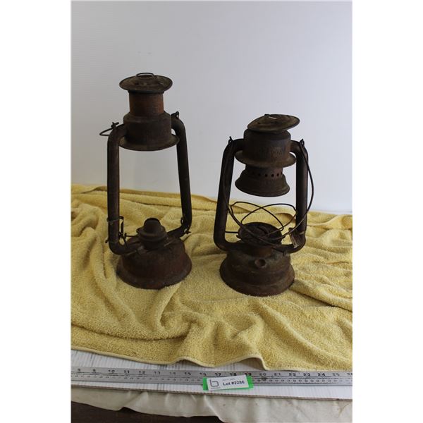 (2)  Barn Lanterns