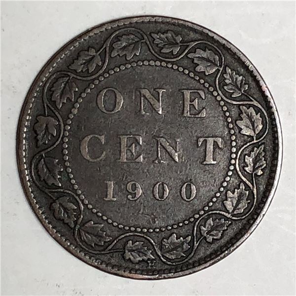 Canadian Large Cent 1900H VF