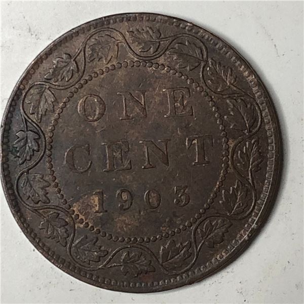 Canadian Large Cent 1903 UNC