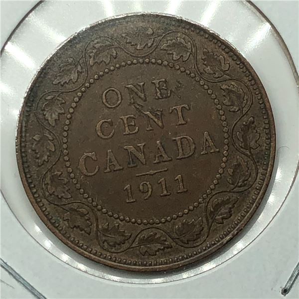 Canadian Large Cent 1911 VF