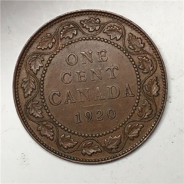 Canadian Large Cent 1920