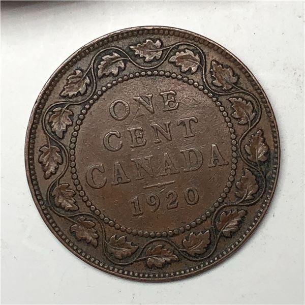 Canadian Large Cent 1920