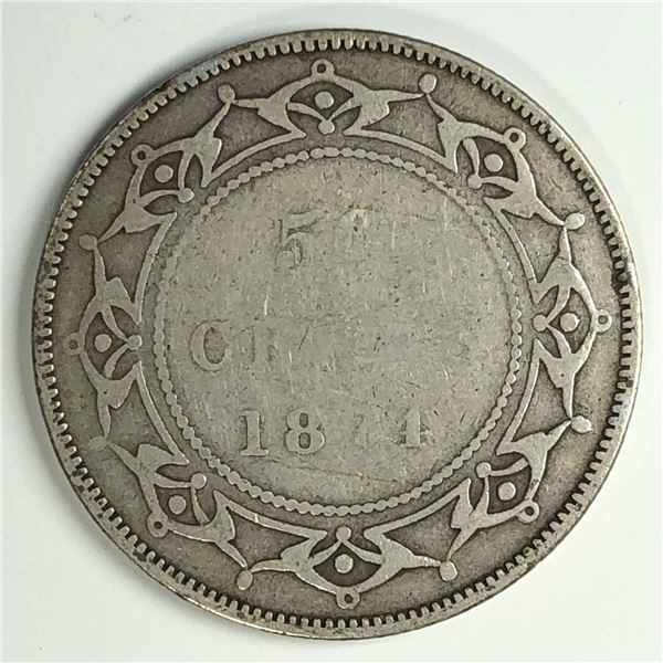 Newfoundland .50 cents 1874