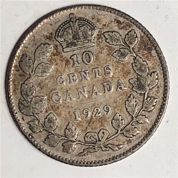 Canadian .10 Cent Dime 1929