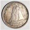 Image 1 : Canadian .10 Cent Dime 1937 AU