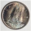 Image 1 : Canadian .10 Cent Dime 1958