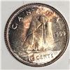 Image 1 : Canadian .10 Cent Dime 1959