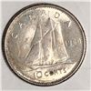 Image 1 : Canadian .10 Cent Dime 1960