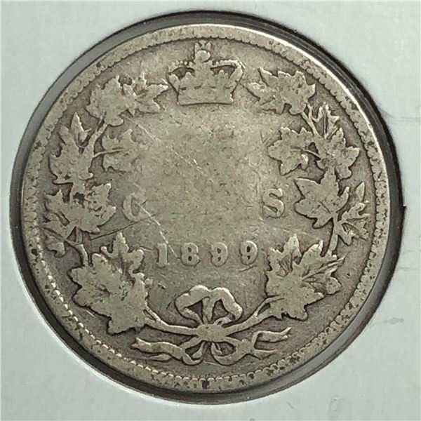 1899 Queen Victoria 25 Cents