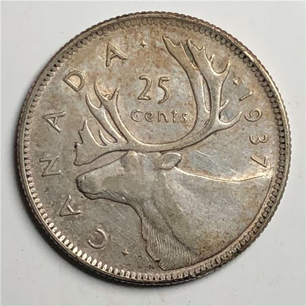 1937 King George VI 25 Cents