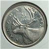 Image 1 : 1947 Maple King George VI 25 Cents UNC