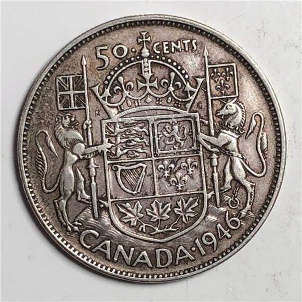 1946 King George VI 50 Cents EF