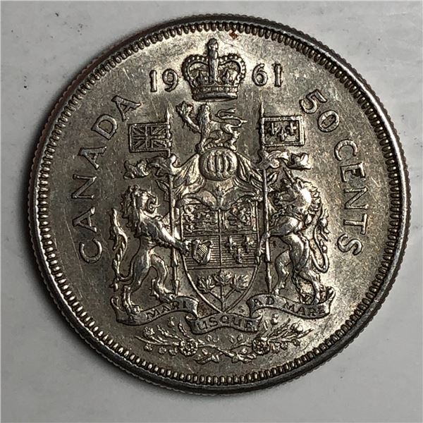 1961 Queen Elizabeth 50 Cents