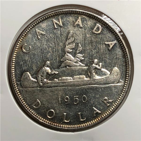 1950 King George VI Canadian Silver AU-UNC