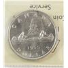 Image 2 : 1955 ARN/DIE Crack Queen Elizabeth II Canadian Silver Dollar ICCS MS-64