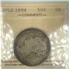 Image 2 : 1894 NFLD Half Dollar ICCS G-6