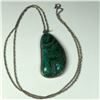 Image 1 : Silver Backed Healing Stone with Chain