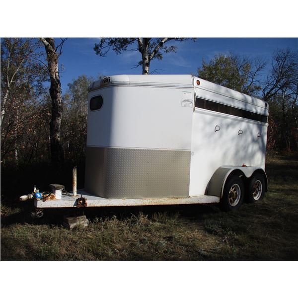 15' Horse Trailer with Hitch (Rust on Door)