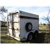 Image 3 : 15' Horse Trailer with Hitch (Rust on Door)