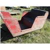 Image 3 : Red Cutter Sleigh with Padded Seat (69" Long)