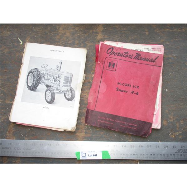 McCormick Super N-6 Operators Manual, McCormick Operators Manual