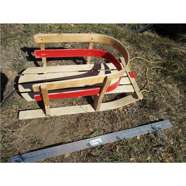 Kids Wooden Sled (28" Long)