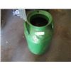 Image 1 : 8 Gallon Cream Can, Painted Green hole on Bottom
