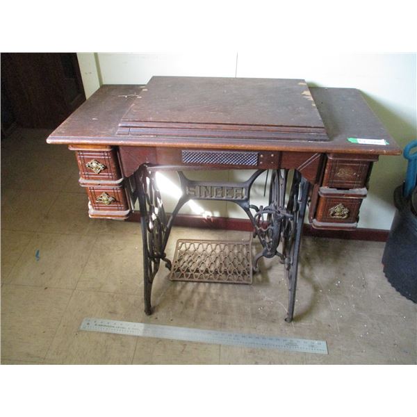 Antique Singer Sewing Machine with Stand