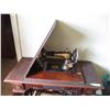 Image 8 : Antique Singer Sewing Machine with Stand