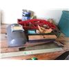 Image 1 : Welding Helmet, Saw, Wooden Box, Screws, Bolts