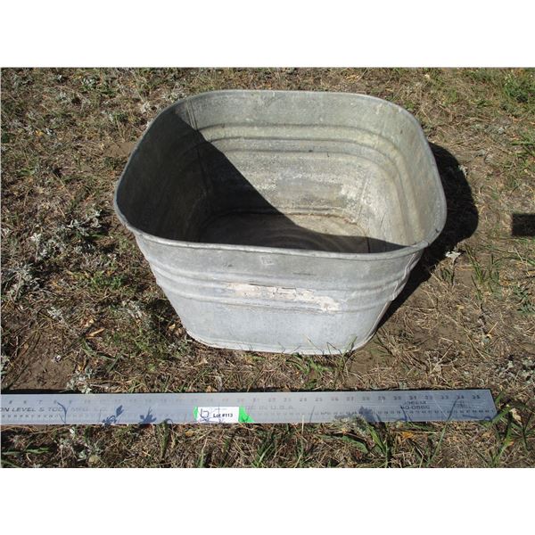 Galvanized Tub