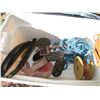 Image 3 : Horse Related Items (Brushes, Rope, Misc.) with Tote & Lid