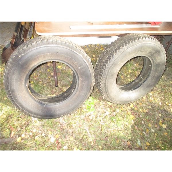 (2) Goodyear Wrangler AT LT215/85r16 M+S