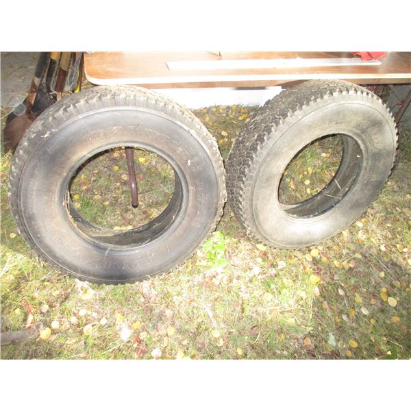 (2) Goodyear Wrangler AT LT215/85r16 M+S