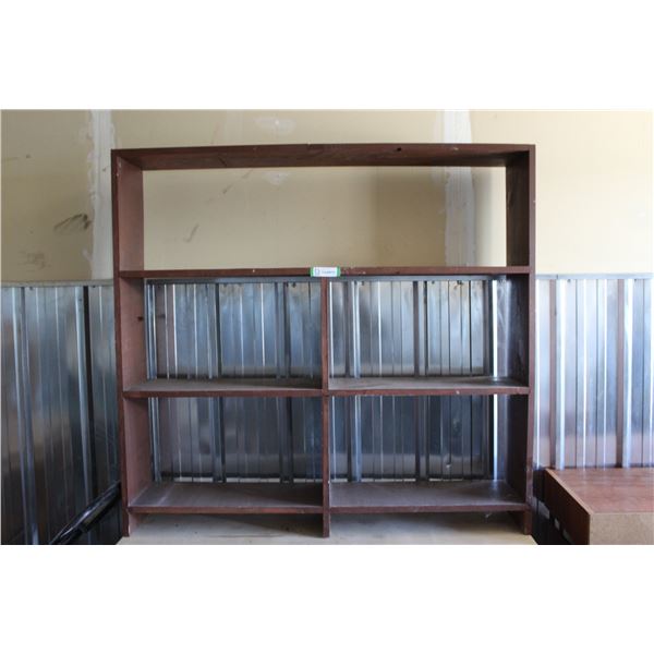 ** Wooden Bookshelf - 48" x 9" x 45" Tall