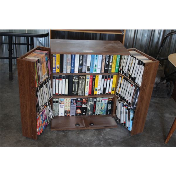 ** Storage Cabinet Filled with VHS Tapes - Three Stooges, Andy Griffin ...